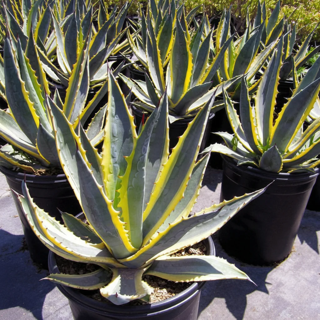 Agave americana marginata, Variegated Century Plant - Image 2