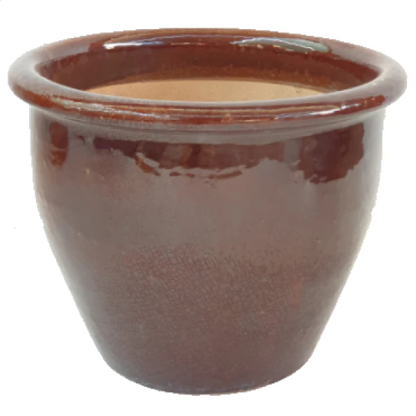 Ceramic Rolled Rim Pot - Image 6