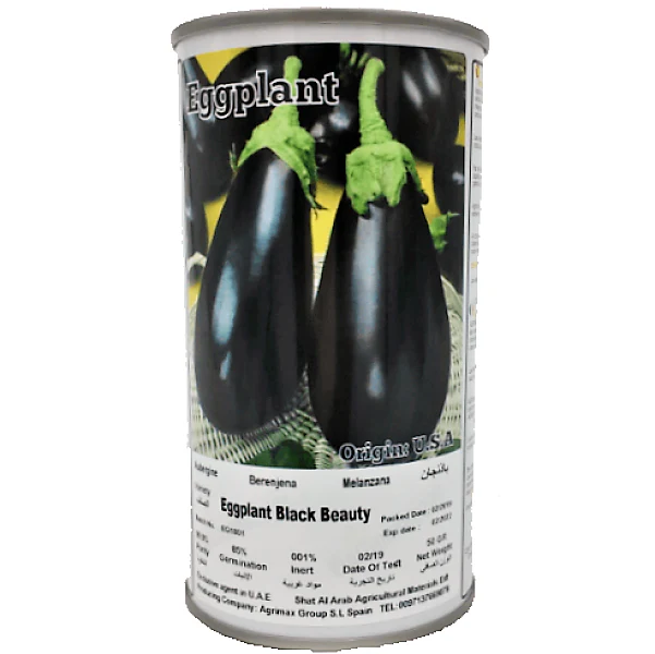 Eggplant Black Beauty Seeds Tin - Image 2