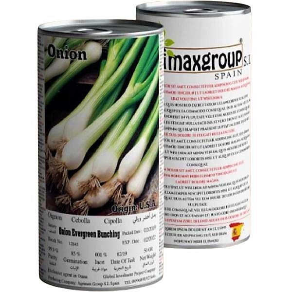 Evergreen Bunching Onions Seeds Tin