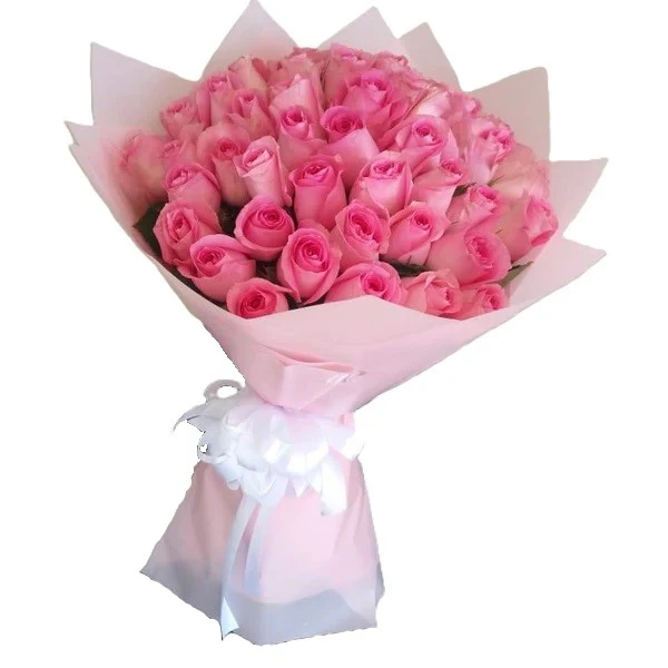 Fresh Pink Roses and Bouquet - Image 10