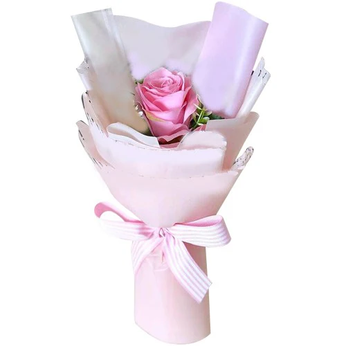 Fresh Pink Roses and Bouquet - Image 5