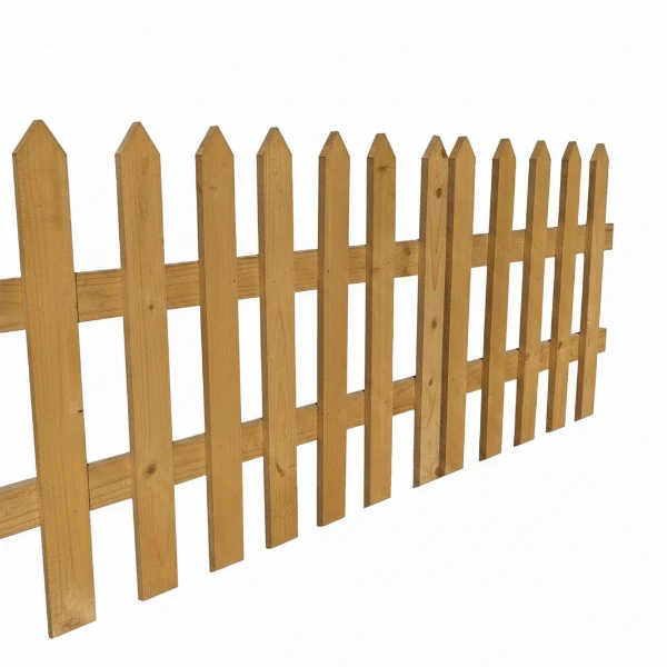 Handmade Cut Shape Wooden Fence