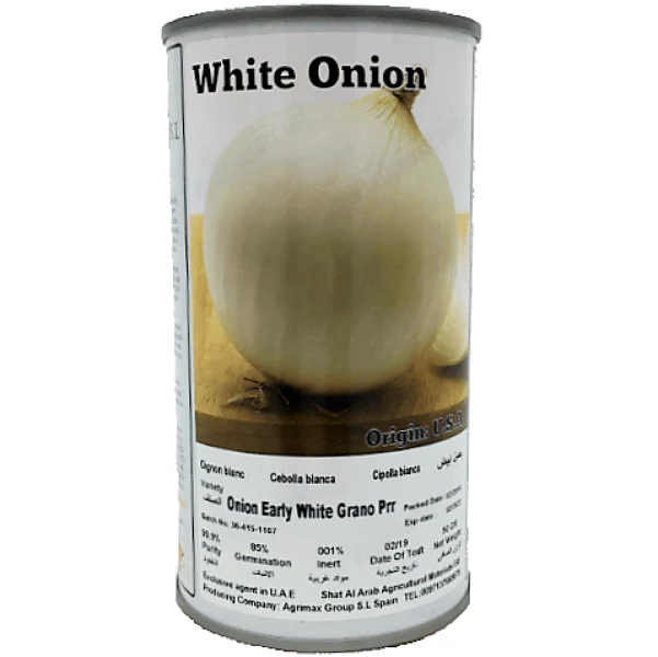 Onion Early White Grano Prr Seeds Tin - Image 2