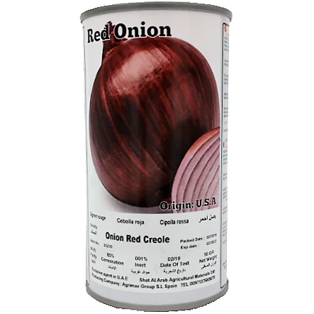 Onion red Creole Seeds Tin - Image 2