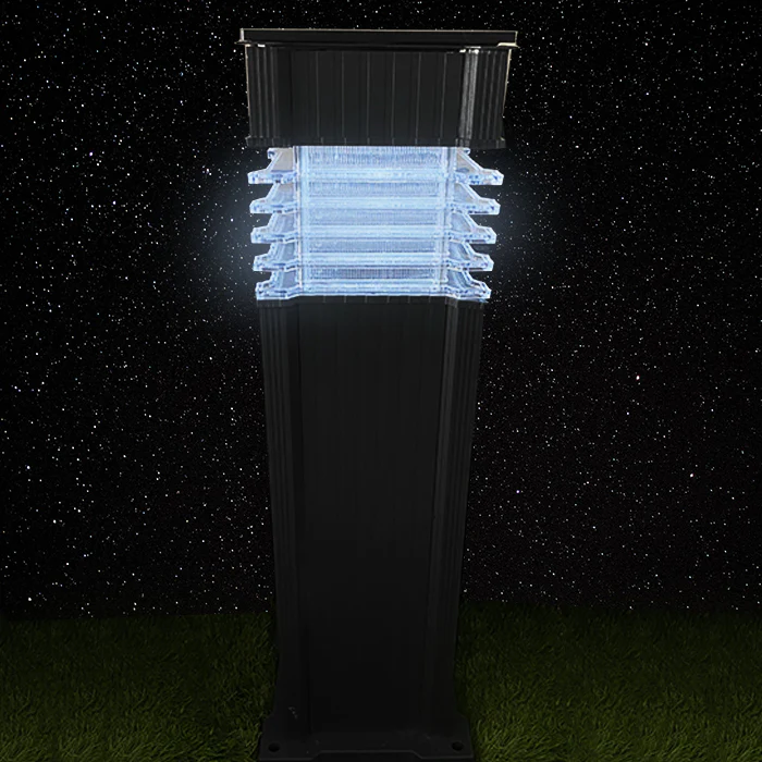 Solar Bolard Lamp Dark Gray - Image 2